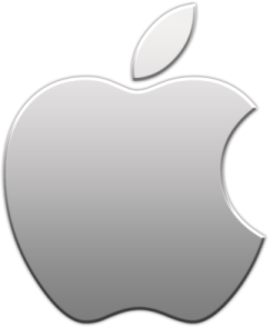 logo apple the silver